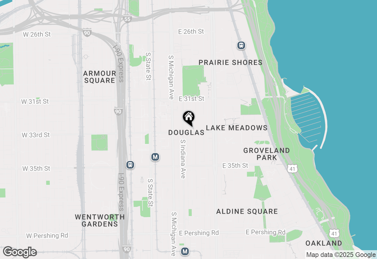 Map of 3250 S Prairie Avenue #1N, Chicago, IL 60616
