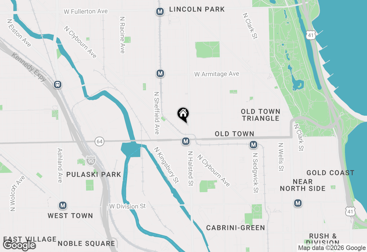 Map of 1651 N Dayton Street #304, Chicago, IL 60614