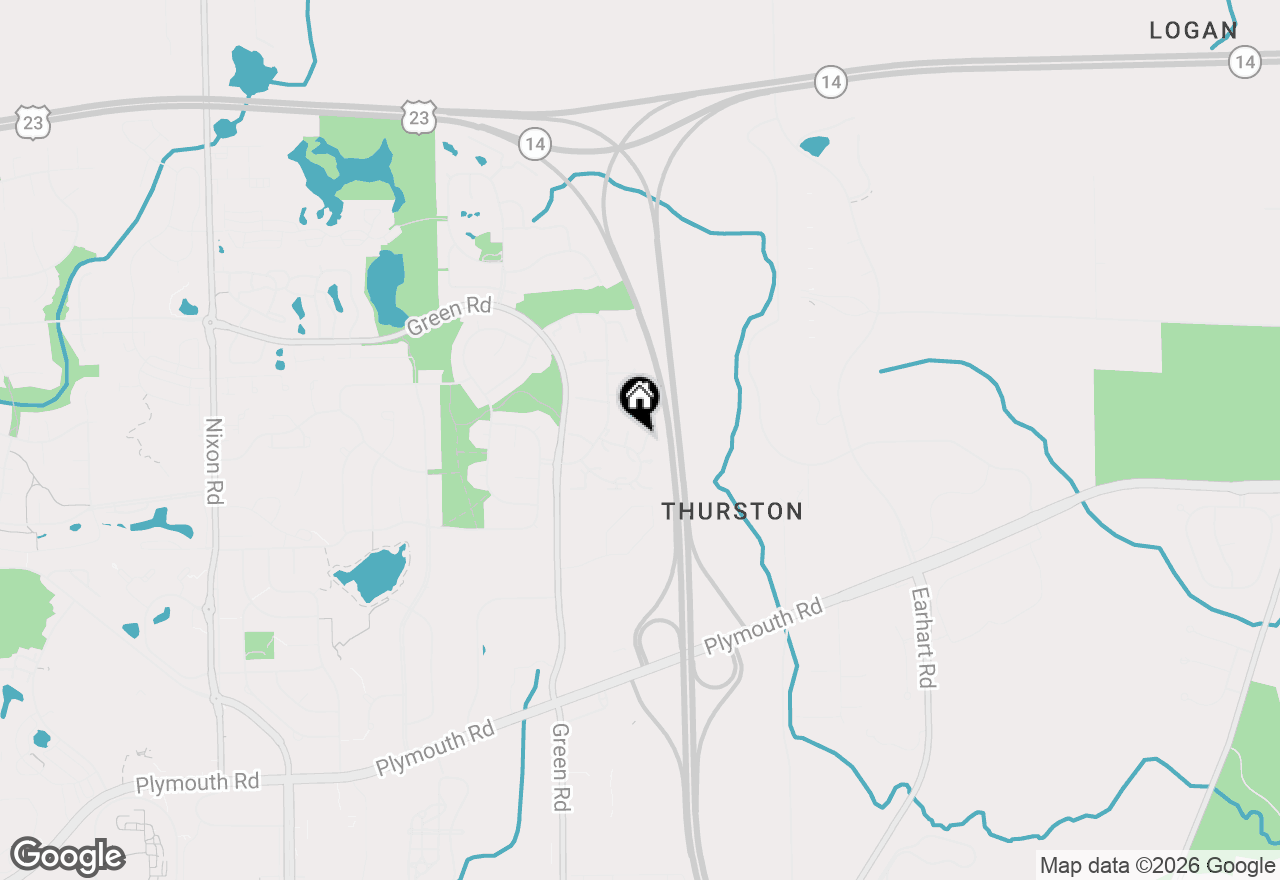 Map of 3252 Bolgos Circle, Ann Arbor, MI 48105