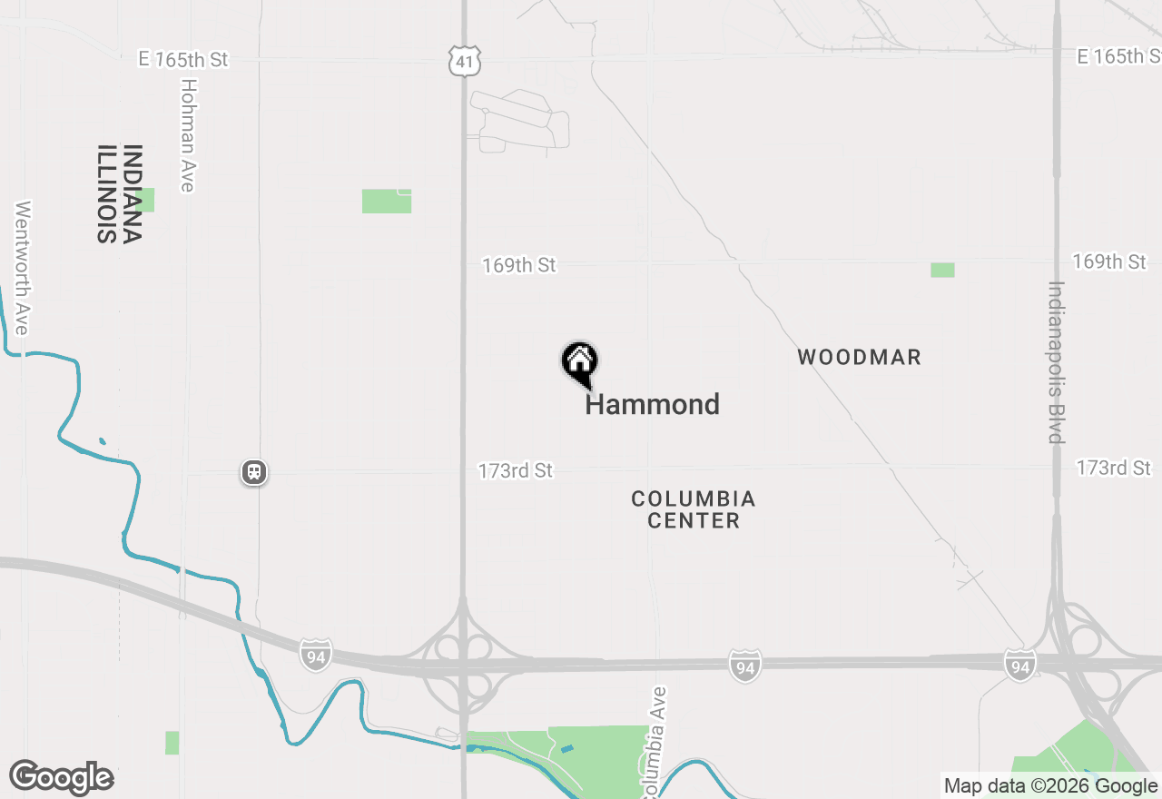 Map of 7135 Oakdale Avenue, Hammond, IN 46324
