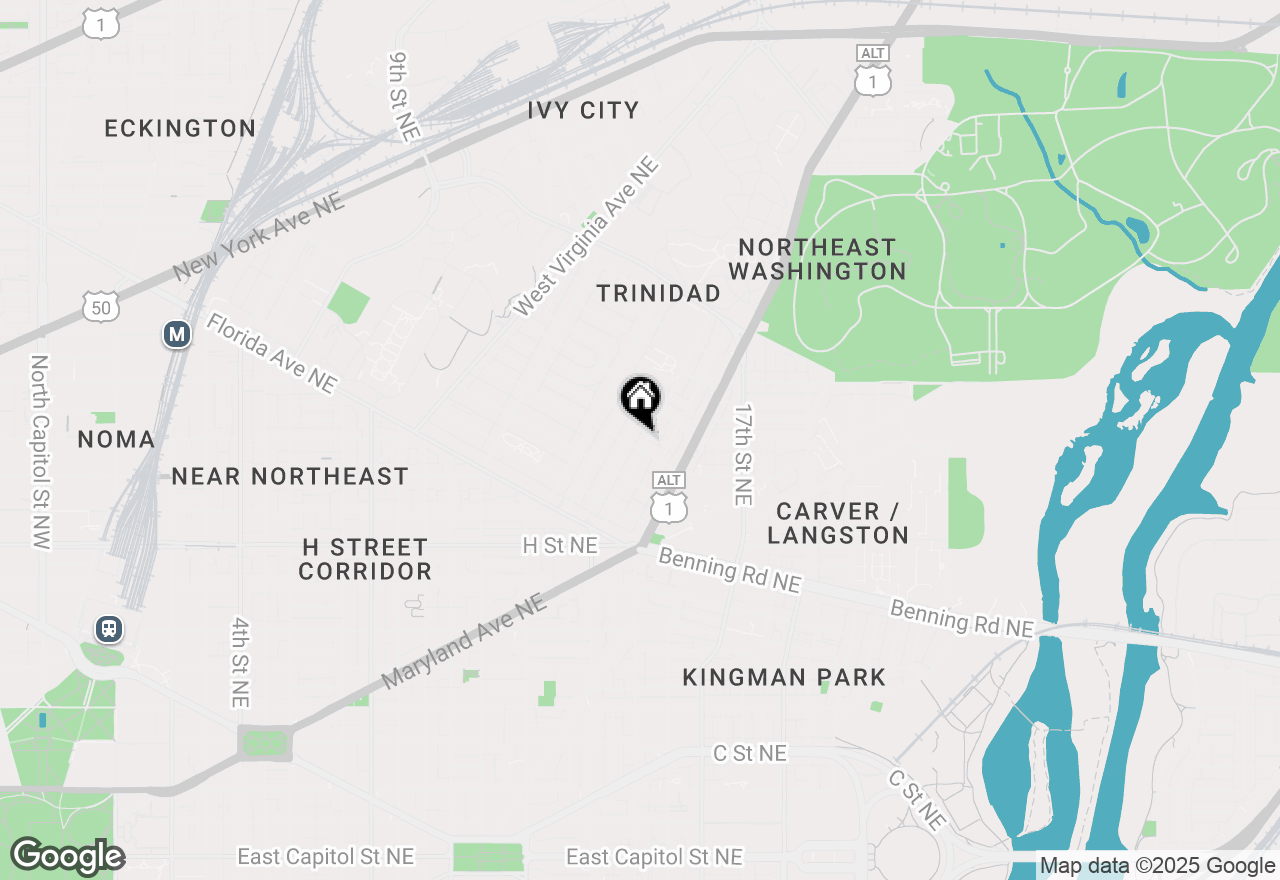 Map of 1404 Holbrook Street Ne #02, Washington, DC 20002