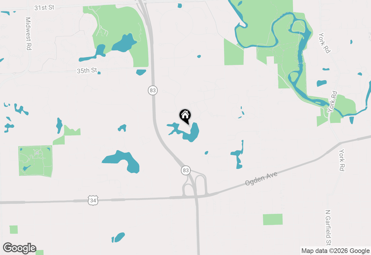 Map of 141 Breakenridge Farm Road, Oak Brook, IL 60523