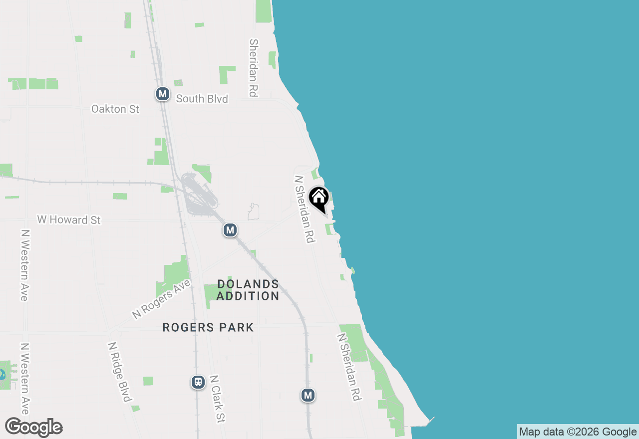 Map of 7606 N Eastlake Terrace #2D, Chicago, IL 60626