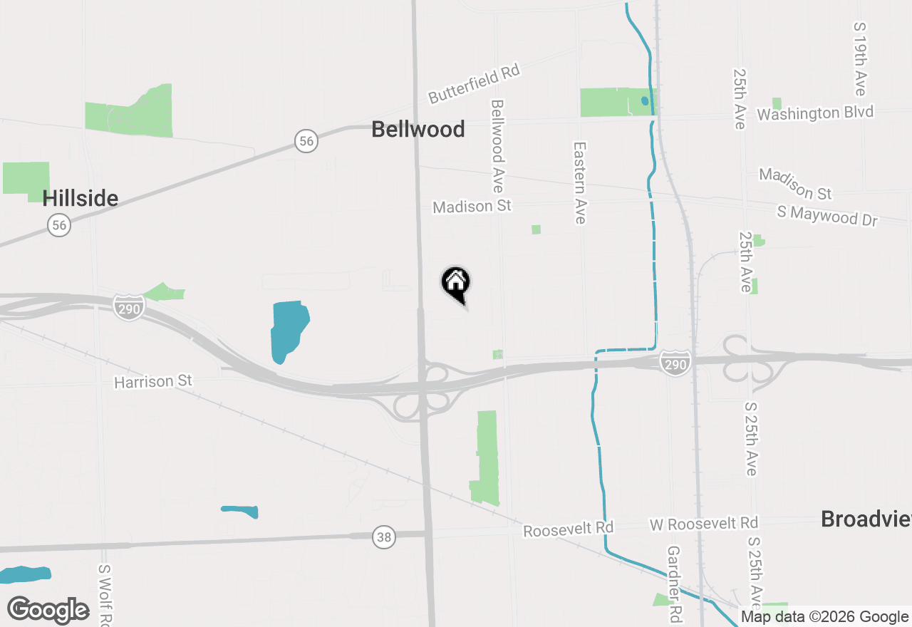 Map of 3904 Gladys Avenue, Bellwood, IL 60104