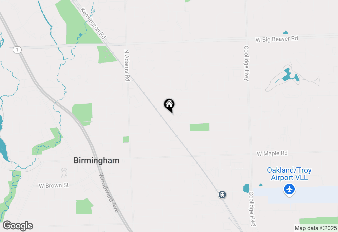 Map of 1694 Graefield Road, Birmingham, MI 48009