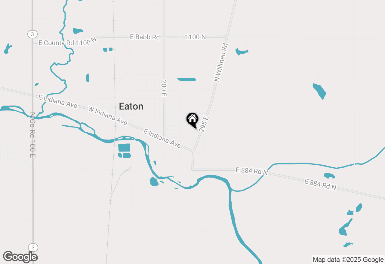 Map of 200 BLK W Harris Street, Eaton, IN 47338