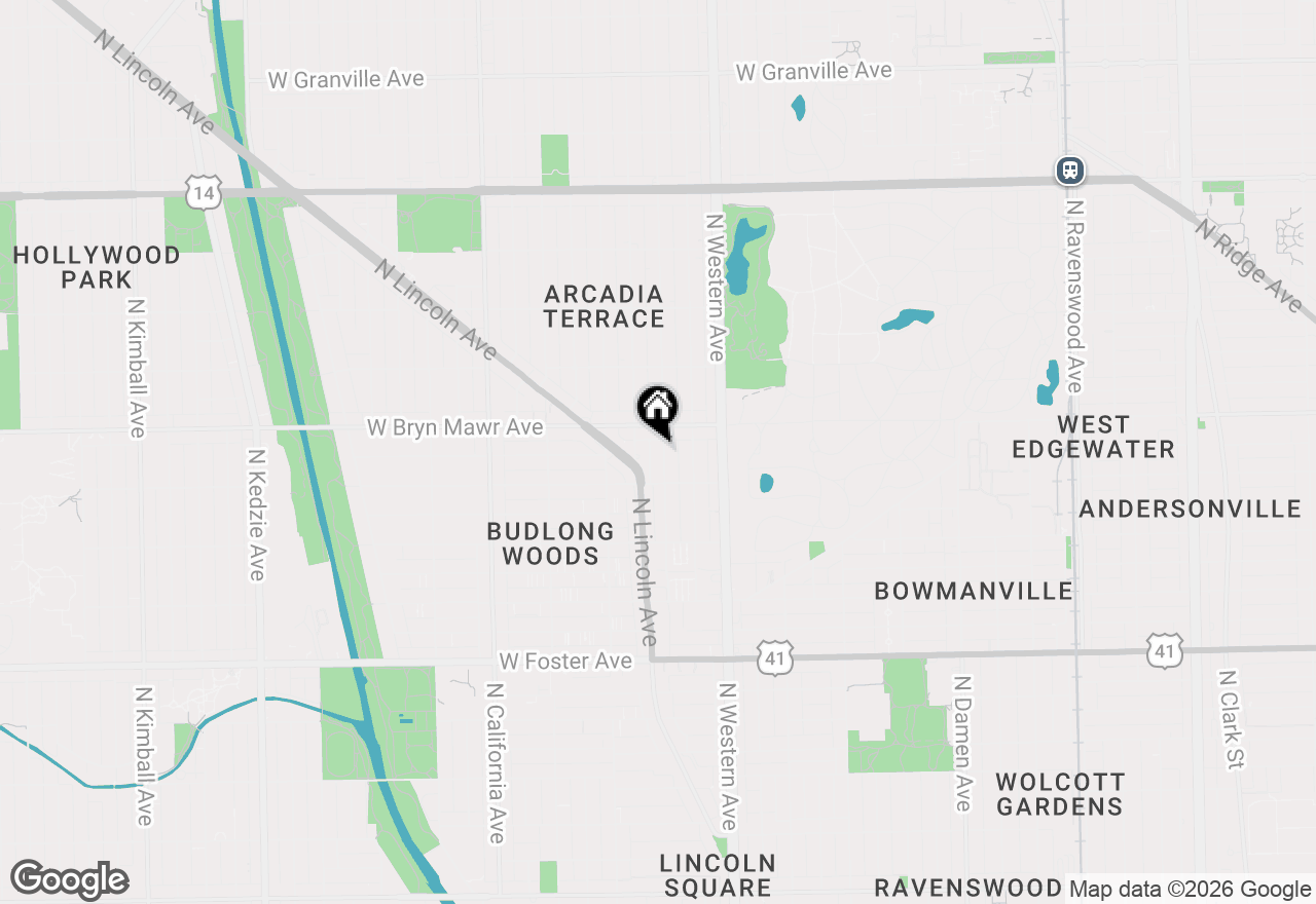 Map of 5534 N Campbell Avenue #3E, Chicago, IL 60625