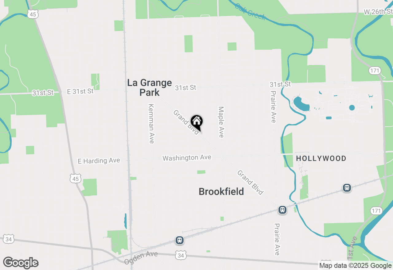 Map of 3336 Grand Boulevard, Brookfield, IL 60513