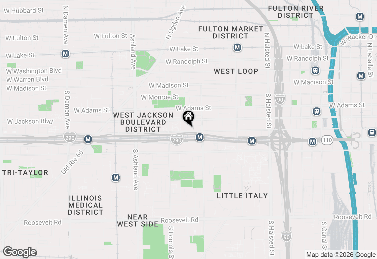 Map of 1250 W Van Buren Street #607, Chicago, IL 60607