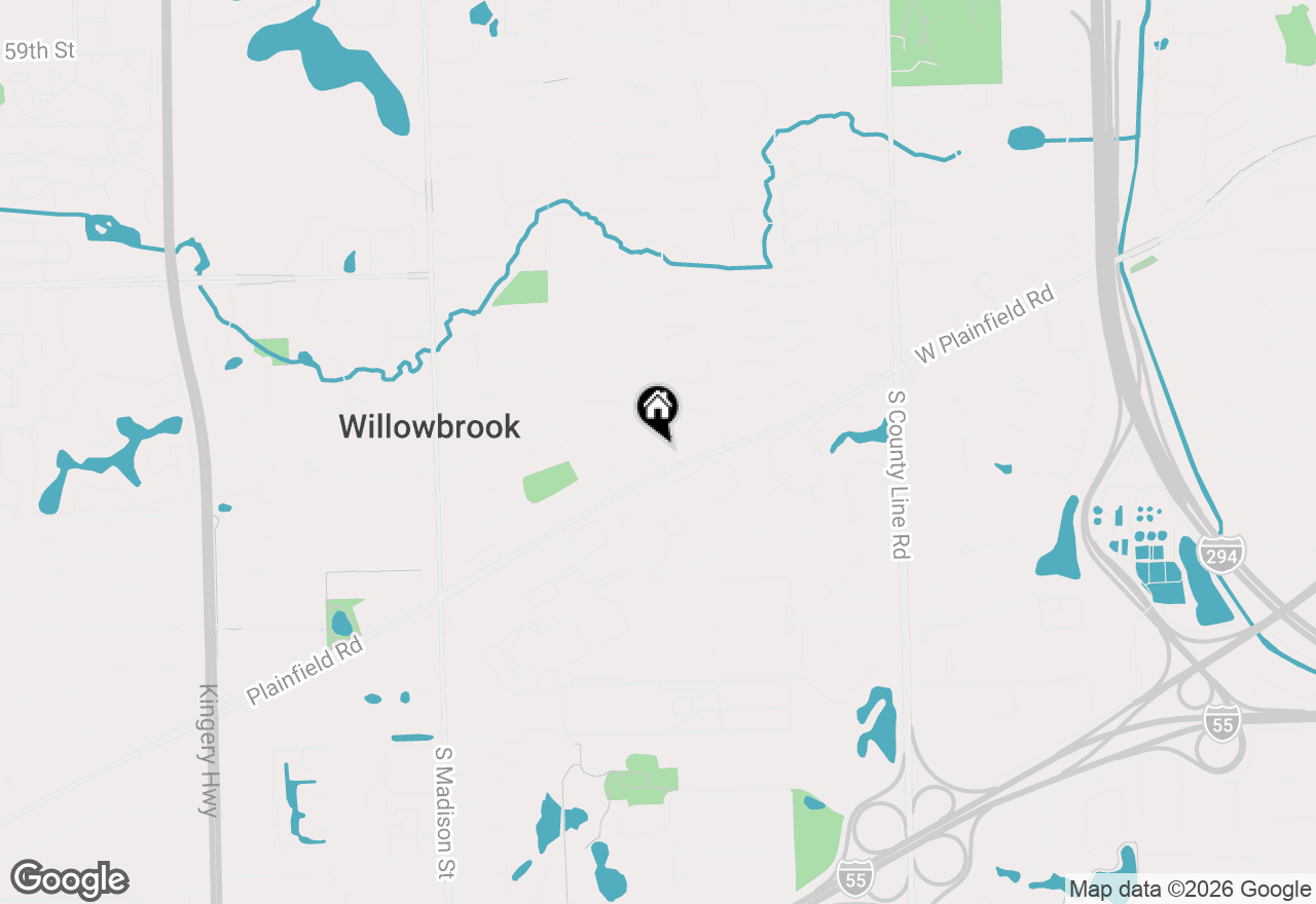 Map of 6603 Chaucer Road, Willowbrook, IL 60527