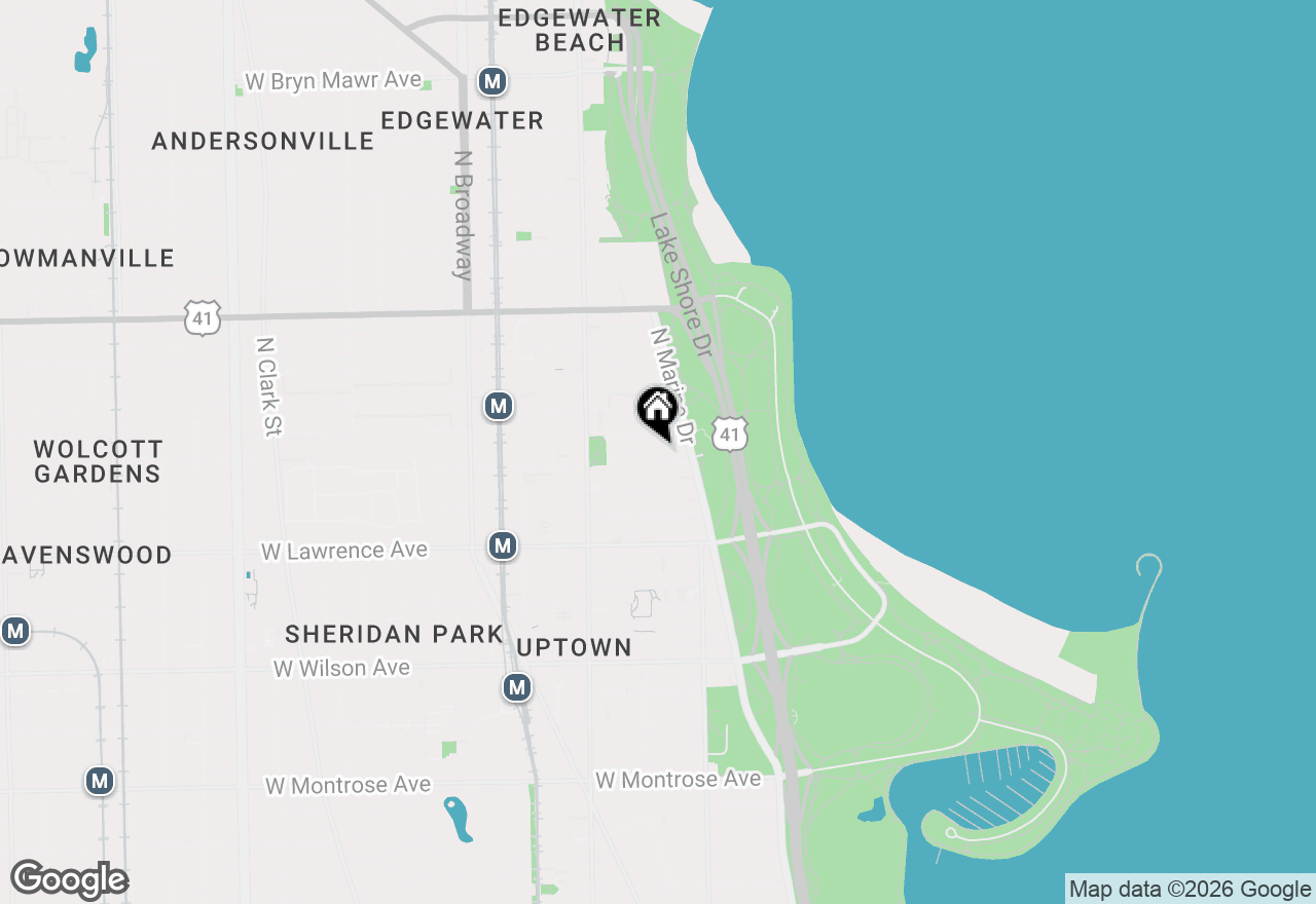 Map of 840 W Ainslie Street #2B, Chicago, IL 60640