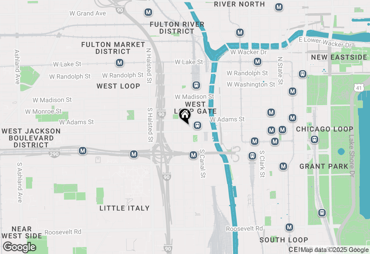 Map of 565 W Quincy Street #1008, Chicago, IL 60661