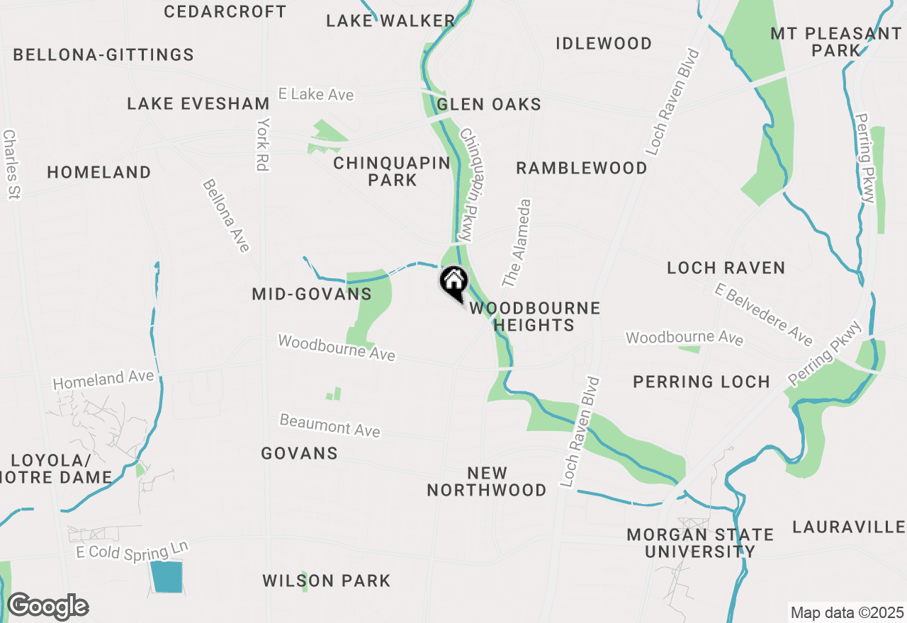 Map of 1062 Cameron Road, Baltimore, MD 21212