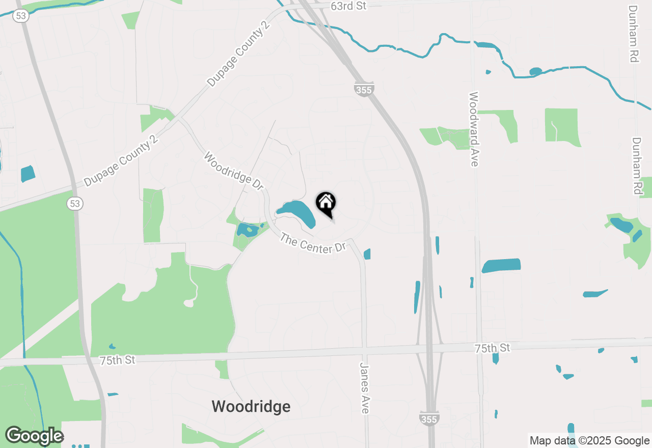 Map of 2448 Carlton Drive, Woodridge, IL 60517