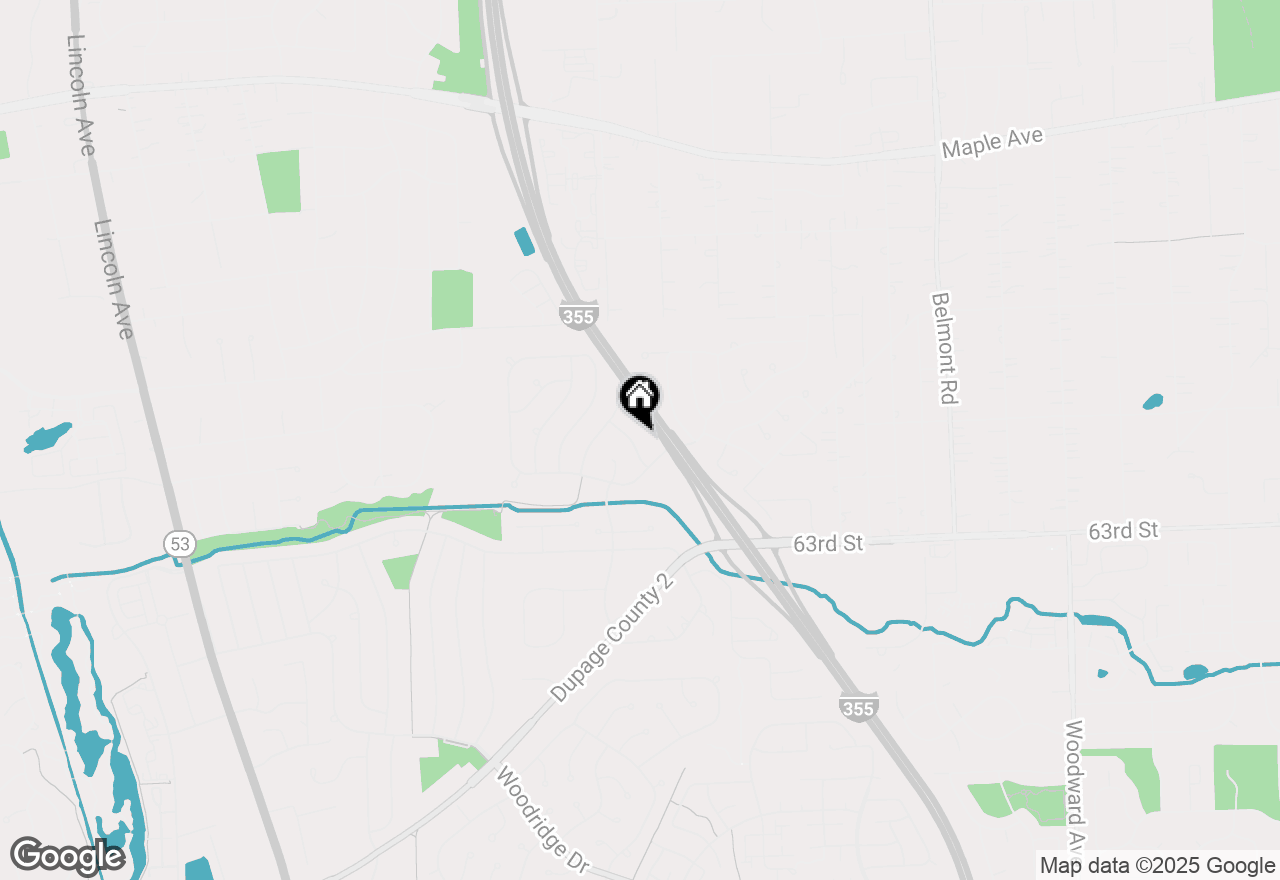 Map of 6117 Allan Drive, Woodridge, IL 60517