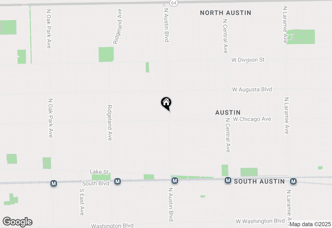 Map of 824 N Austin Boulevard #3E, Oak Park, IL 60302