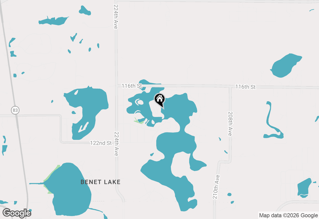 Map of 11835 218th Ave, Bristol, WI 53104