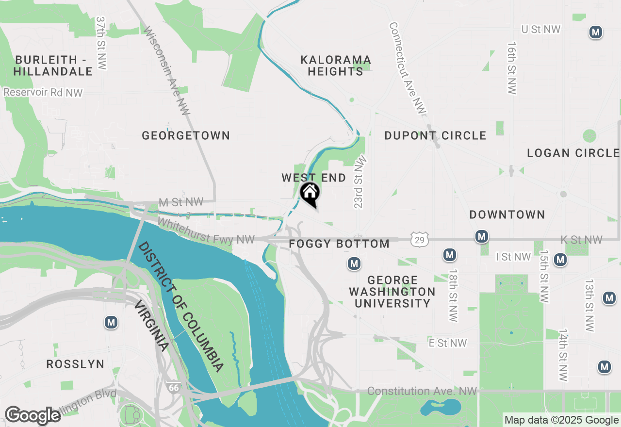 Map of 2555 Pennsylvania Avenue Nw #716, Washington, DC 20037