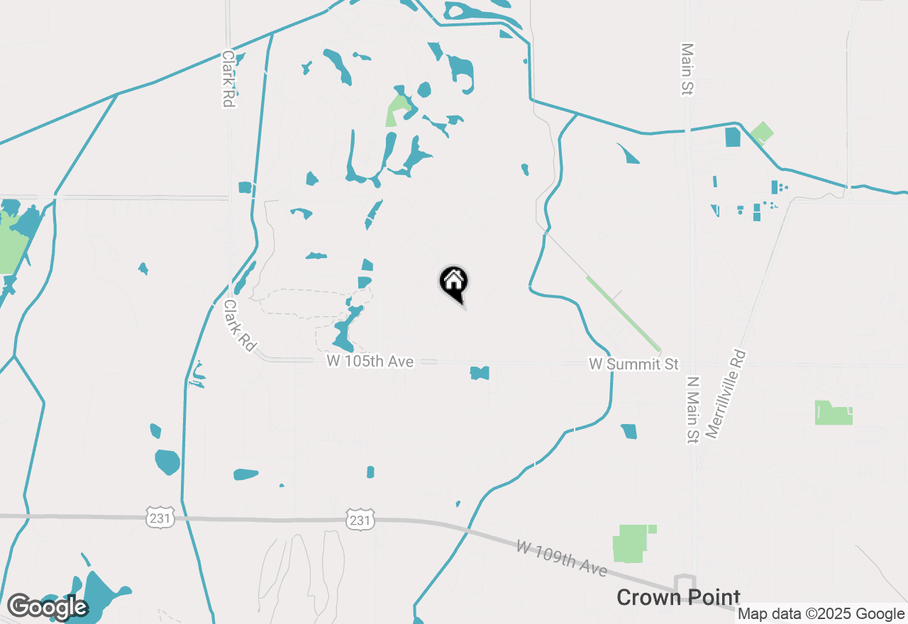 Map of 3601 W 104th Place, Crown Point, IN 46307