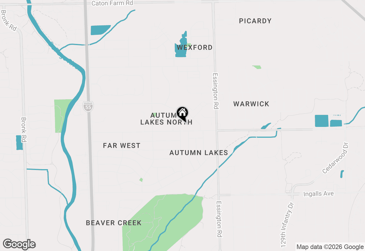 Map of 1606 Timberline Drive, Joliet, IL 60431