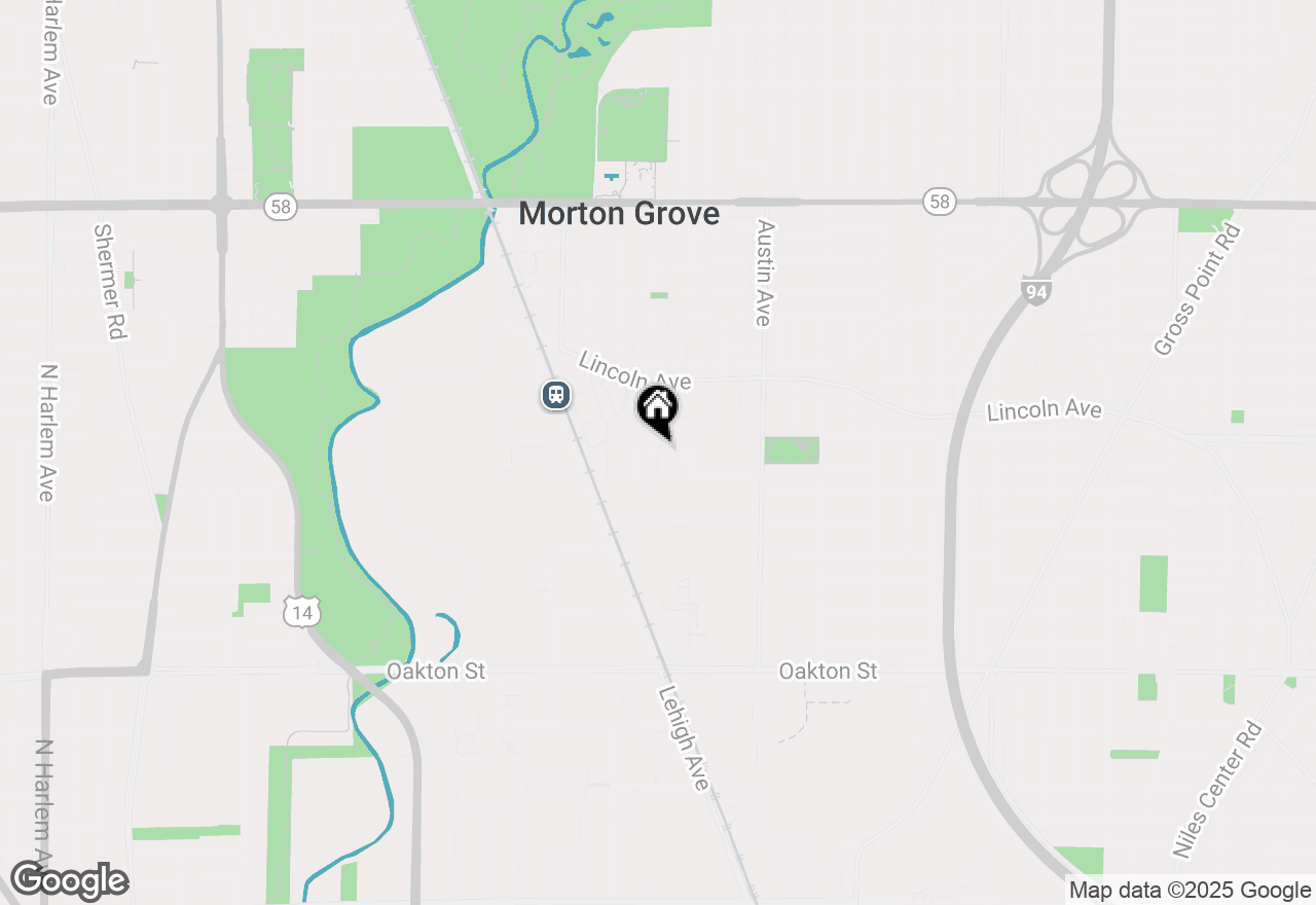 Map of 6163 Mayfair Street, Morton Grove, IL 60053