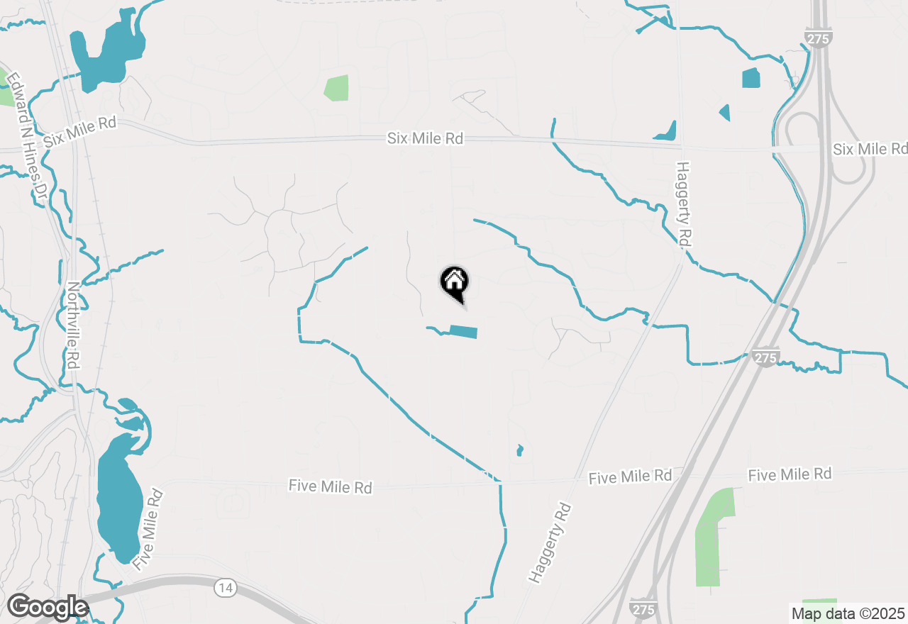 Map of 40920 Knightsford Drive, Northville, MI 48168