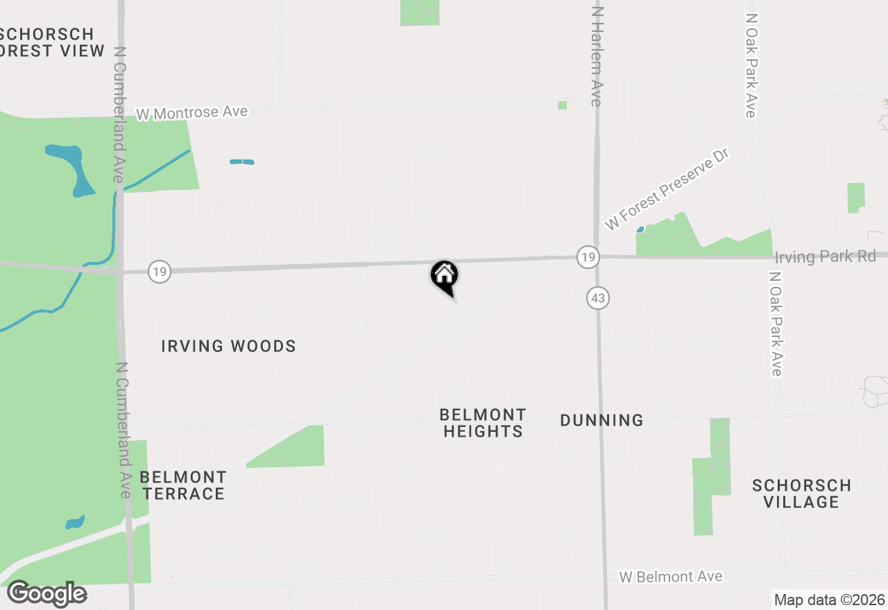 Map of 3863 N Oriole Avenue, Chicago, IL 60634