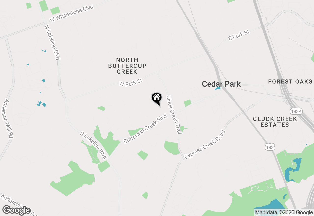 Map of 404 Winecup Trl, Cedar Park, TX 78613