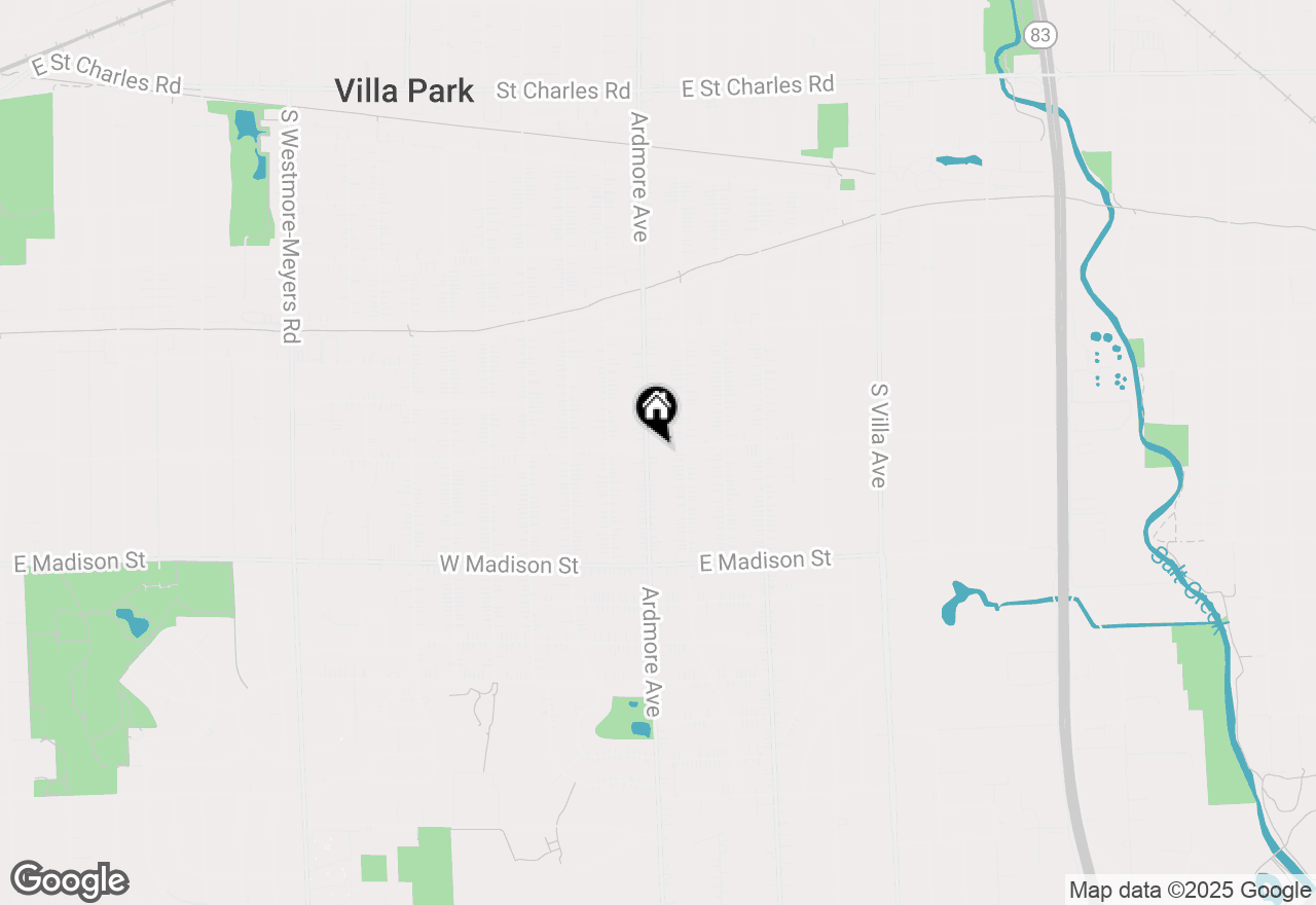 Map of 5 E Washington Street, Villa Park, IL 60181