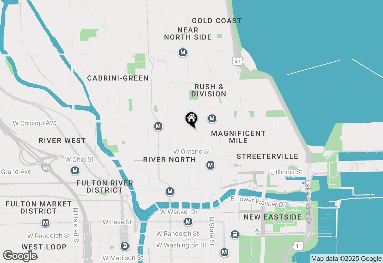 Map of 70 W Huron Street #607, Chicago, IL 60654