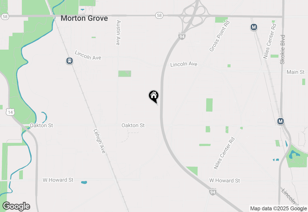 Map of 5713 Reba Street, Morton Grove, IL 60053