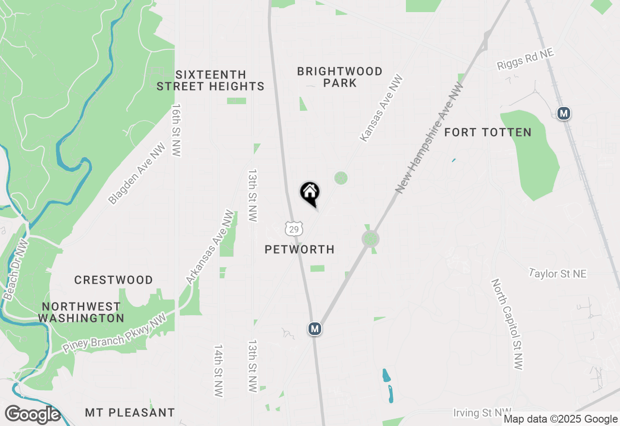 Map of 828 Allison Street Nw, Washington, DC 20011