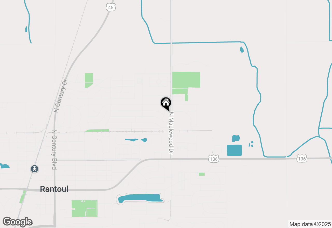 Map of 800 Roselyn Drive, Rantoul, IL 61866