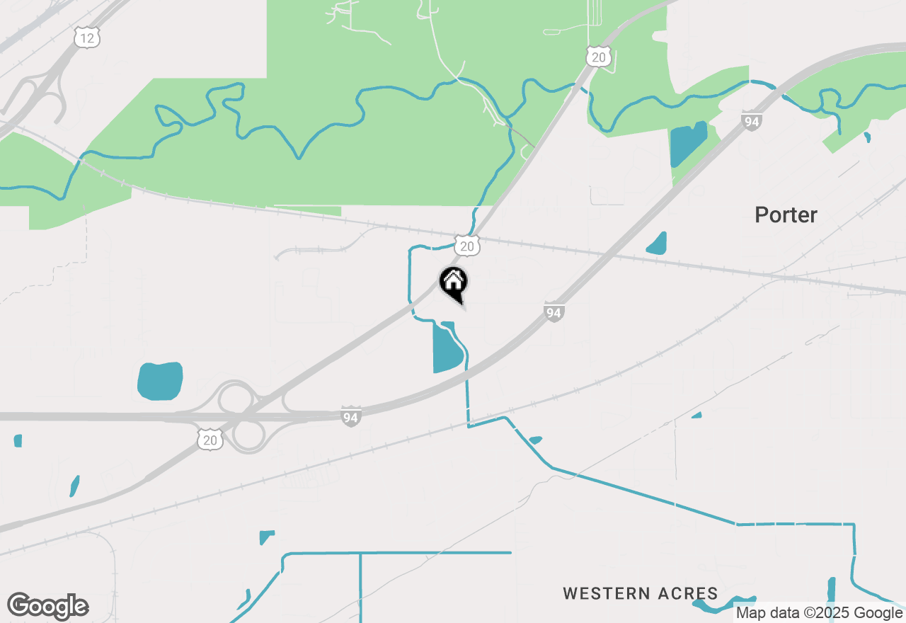 Map of 1371 Sunset Lane, Chesterton, IN 46304