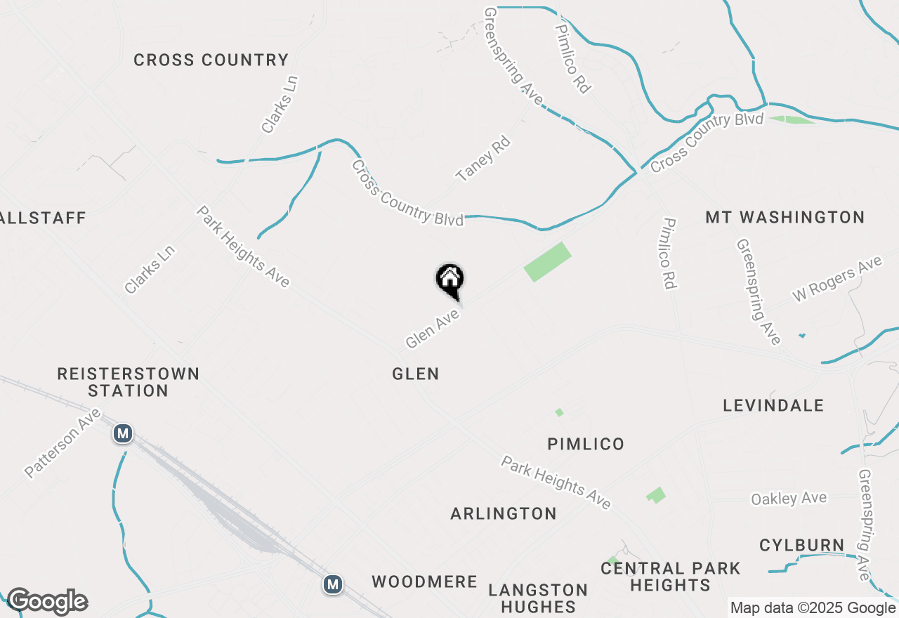 Map of 3310 Glen Avenue, Baltimore, MD 21215