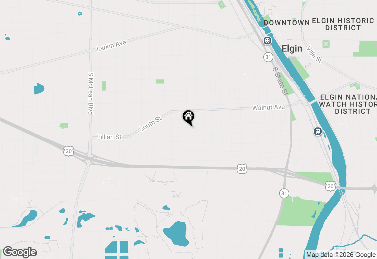 Map of 353 Wilcox Avenue, Elgin, IL 60123