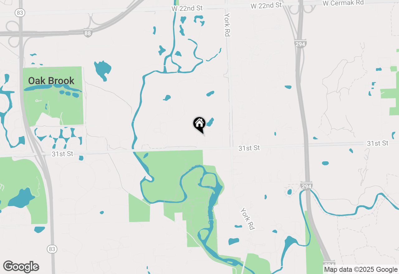 Map of 3008 Lincoln Road, Oak Brook, IL 60523