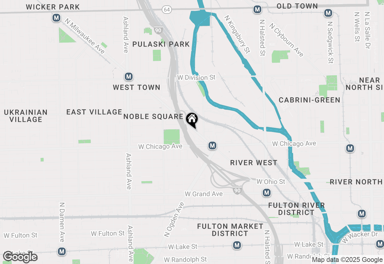 Map of 880 N Milwaukee Avenue #3N, Chicago, IL 60642