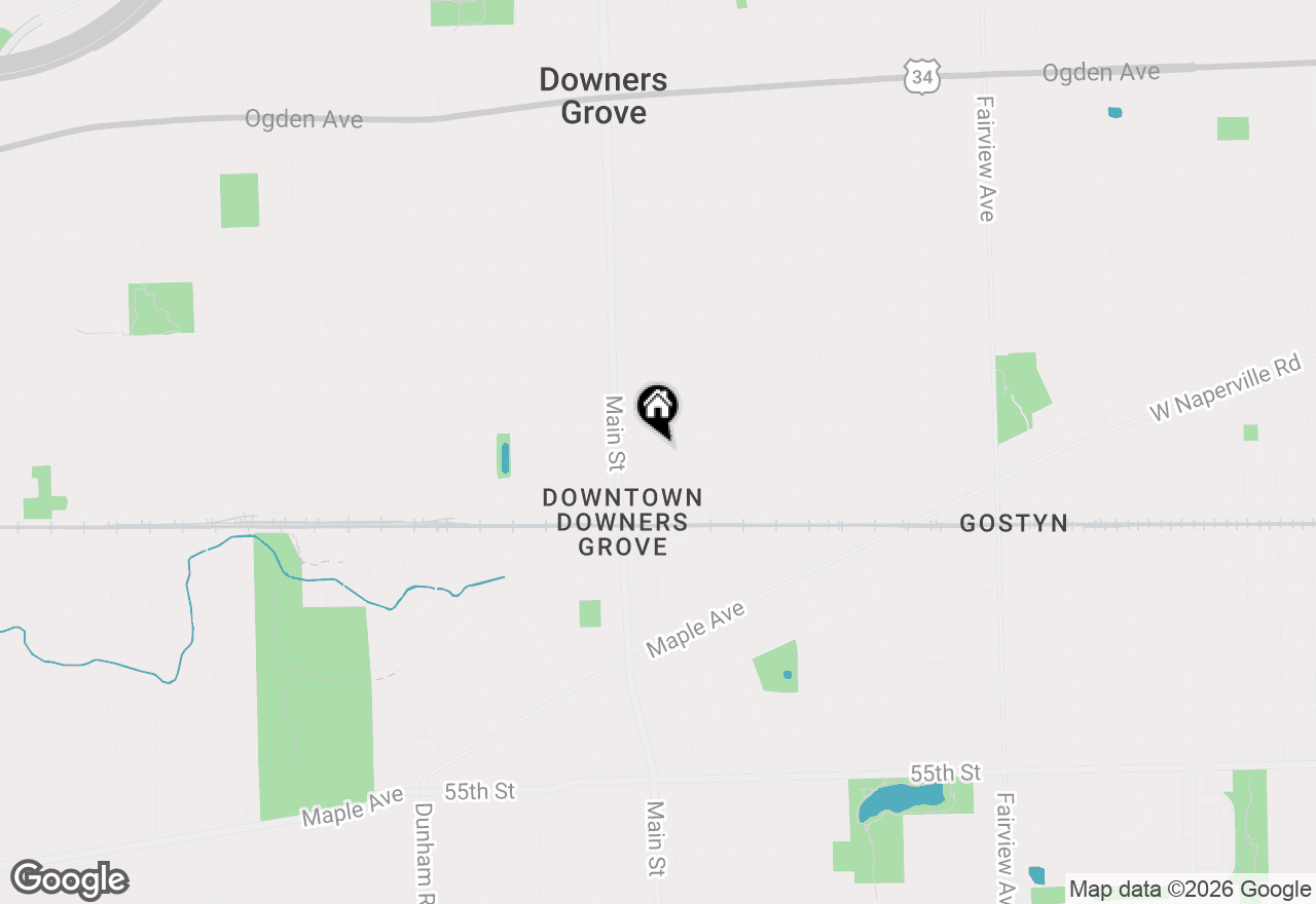 Map of 4917 Highland Avenue, Downers Grove, IL 60515