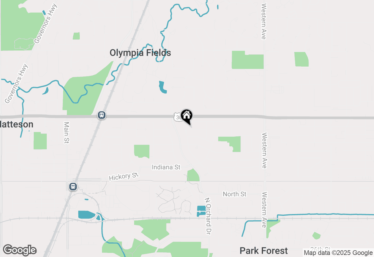 Map of 332 Gentry Street, Park Forest, IL 60466