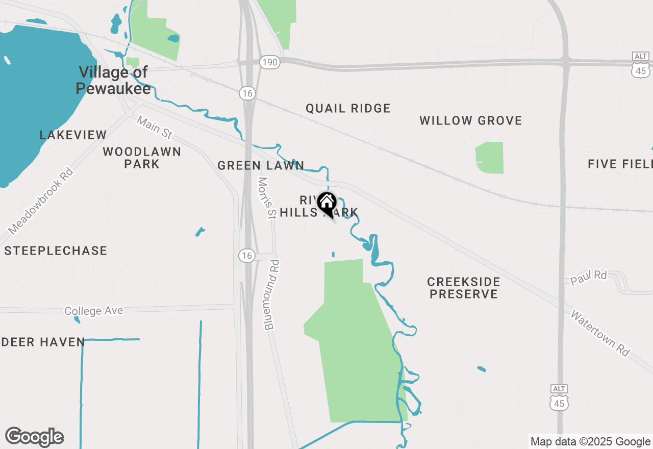 Map of 1136 Oxbow Ct, Pewaukee, WI 53072