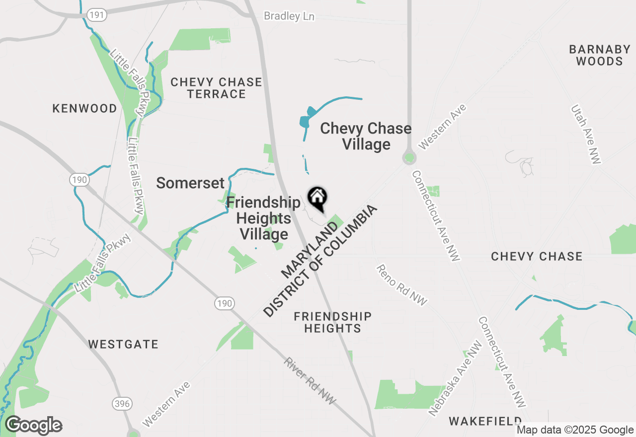 Map of 5403 Center Street, Chevy Chase, MD 20815