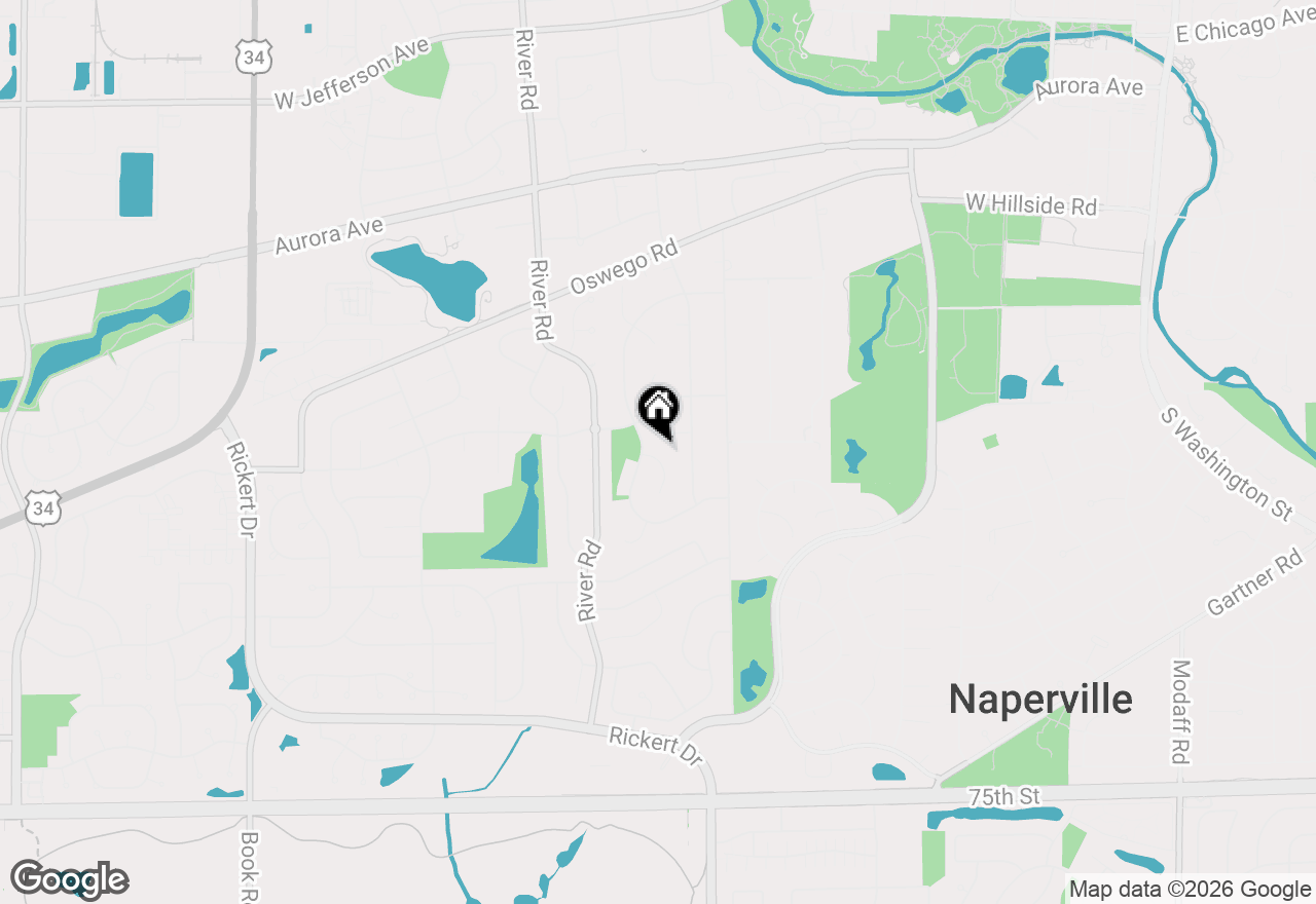 Map of 1181 Banyon Court, Naperville, IL 60540