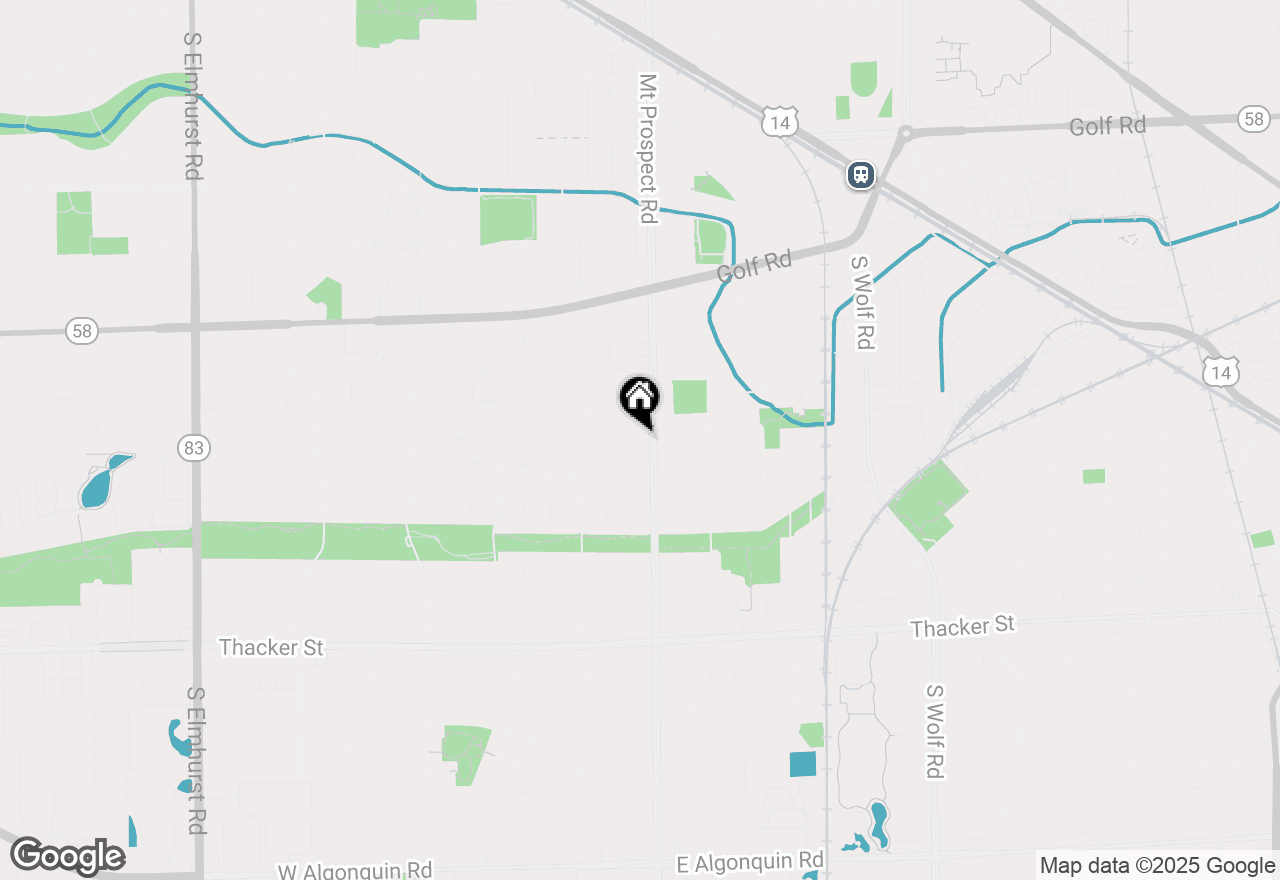 Map of 21 W Bradley Street, Des Plaines, IL 60016