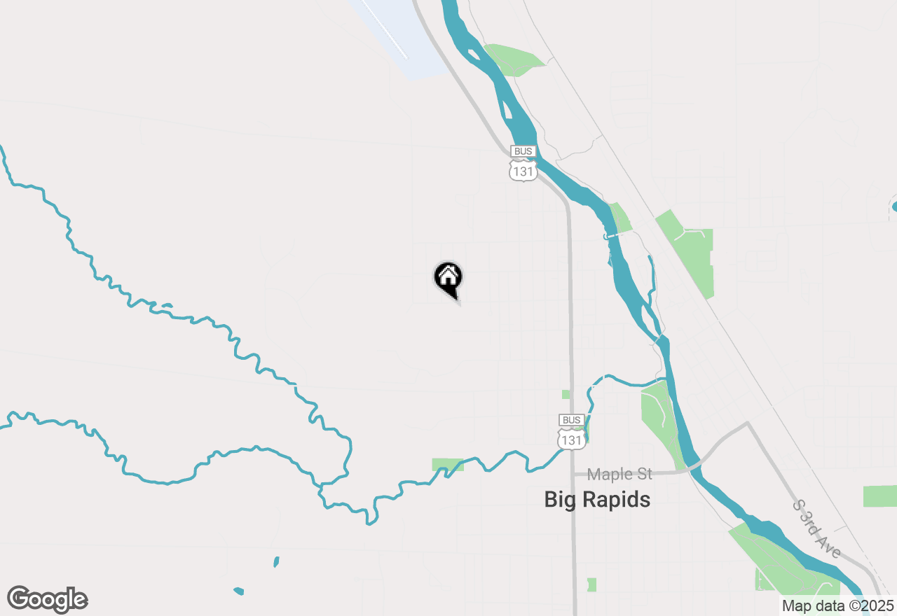 Map of 515 W Bridge Street, Big Rapids, MI 49307