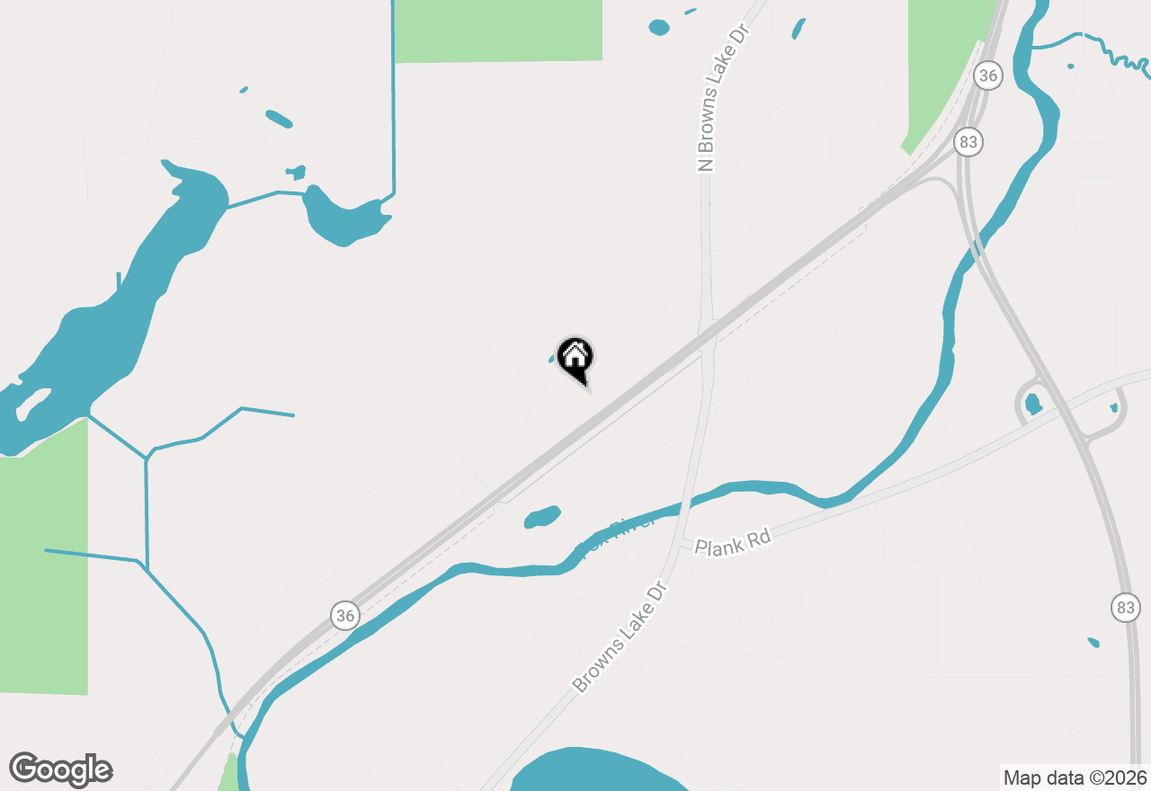Map of 2264 Ravenswood Rd, Burlington, WI 53105