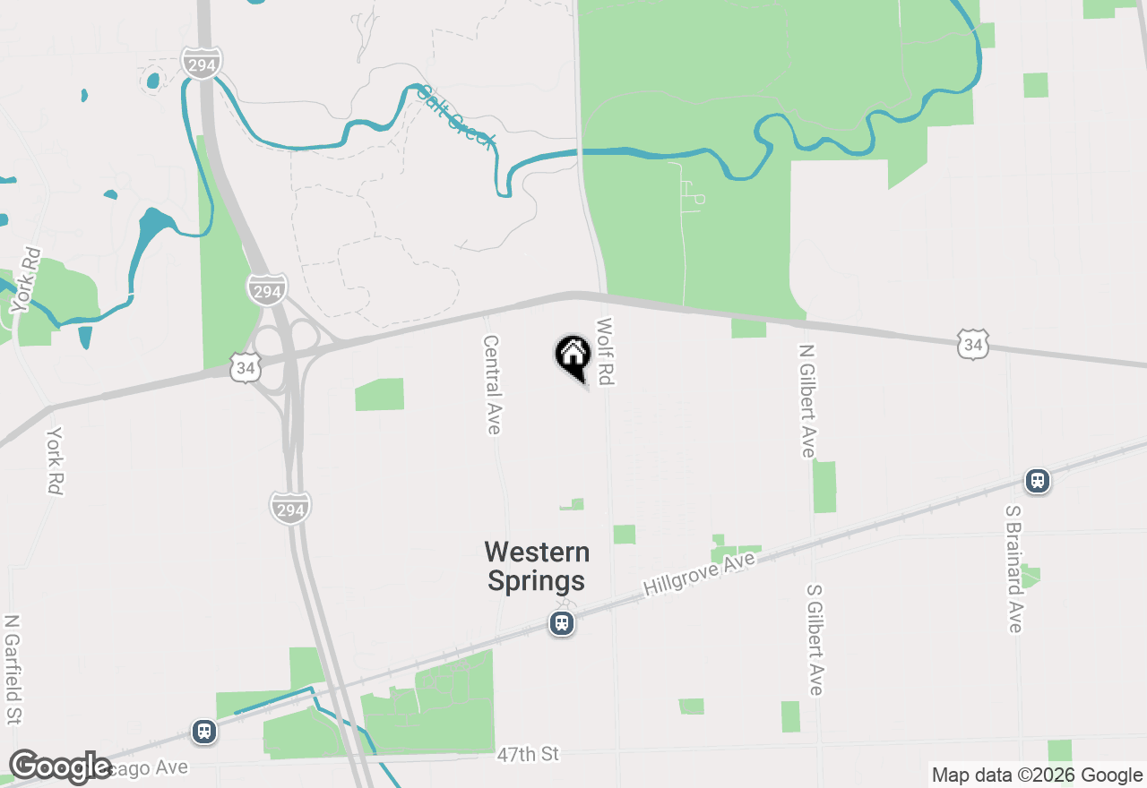 Map of 4012 S Lawn, Western Springs, IL 60558