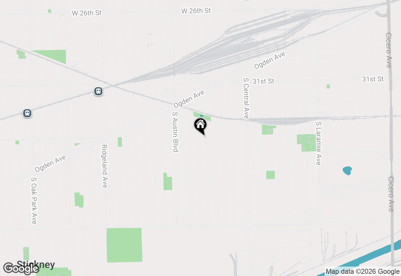 Map of 3402 S 58th Court, Cicero, IL 60804