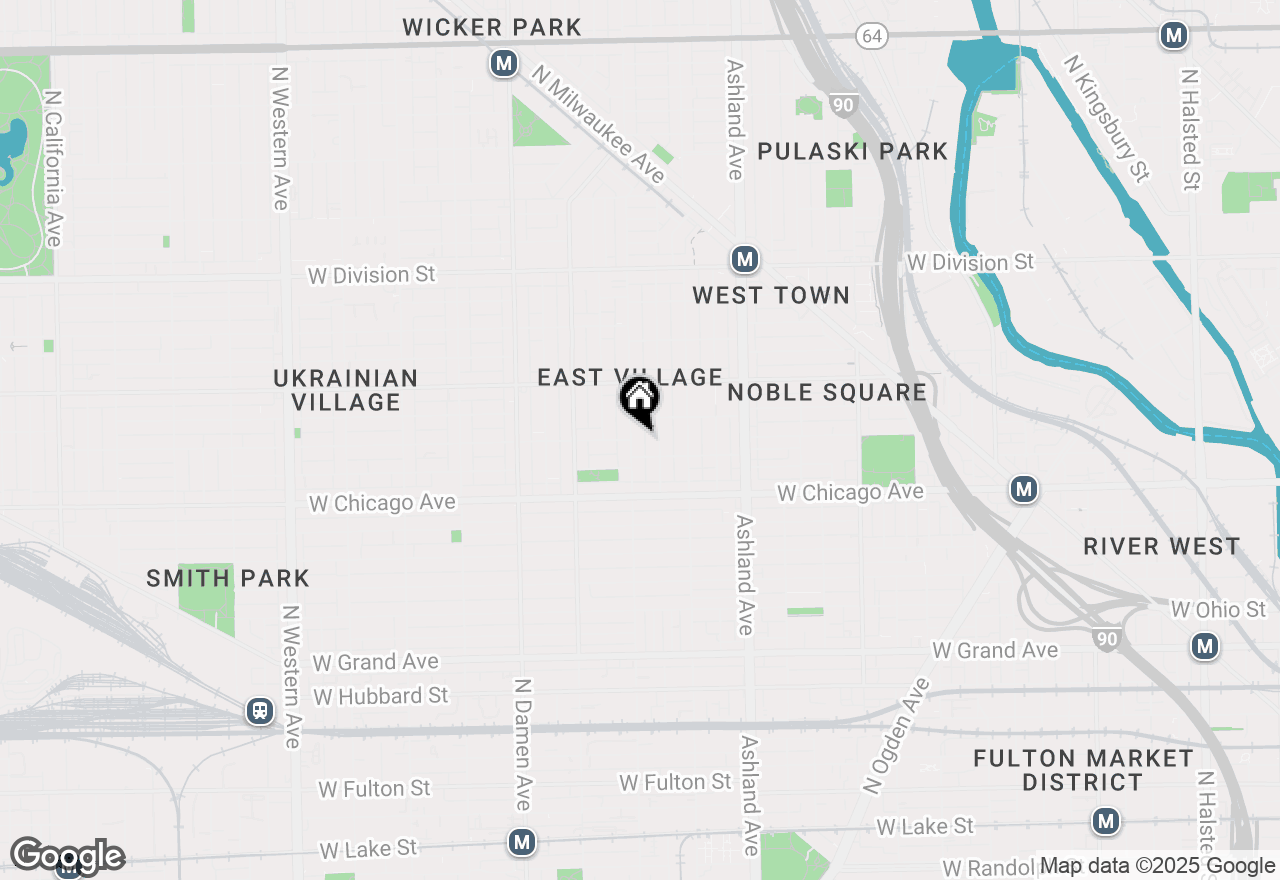 Map of 863 N Wood Street #1, Chicago, IL 60622