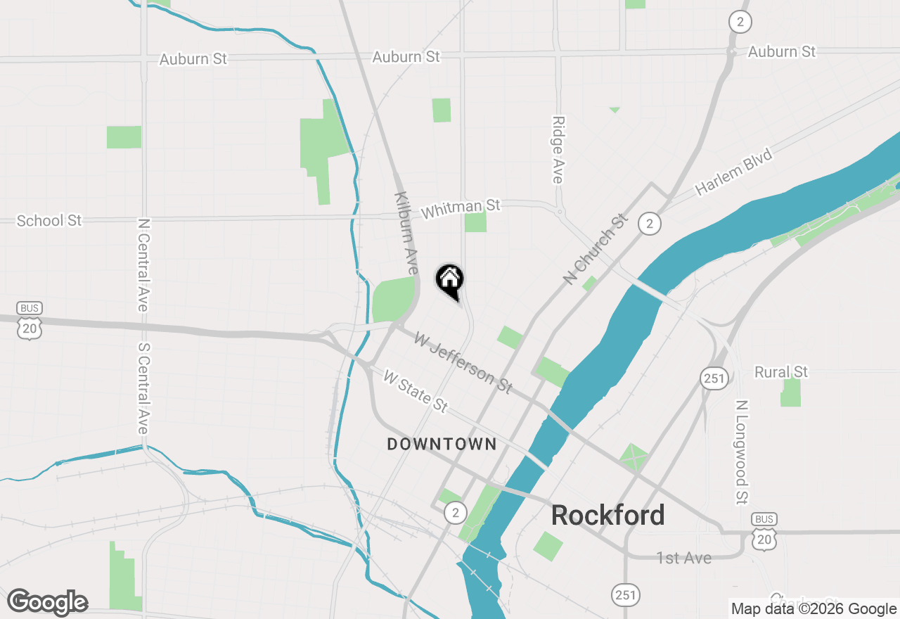 Map of 712 Cherry Street, Rockford, IL 61101